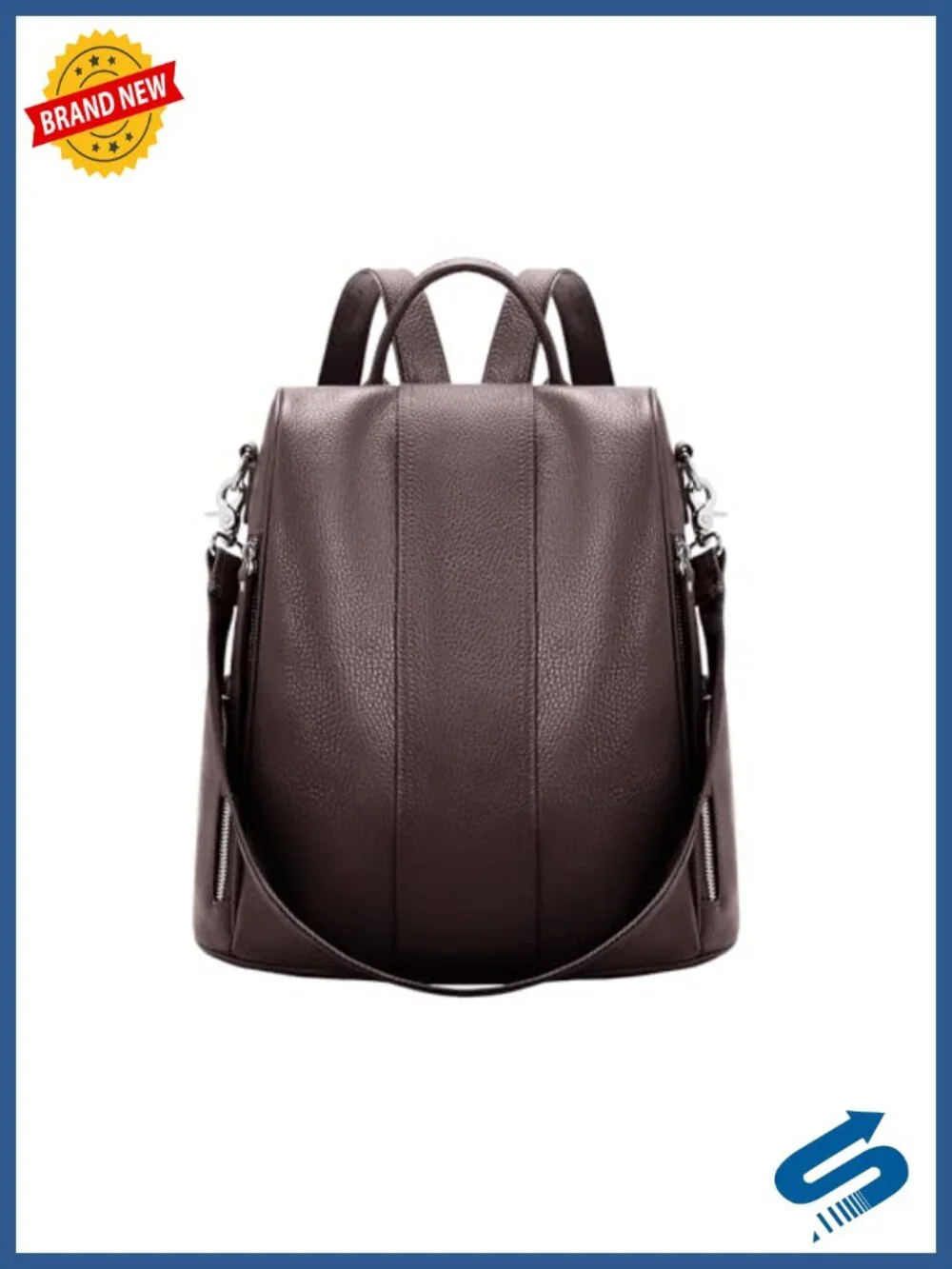 Genuine Leather Backpack Purse for Women Anti-theft Fashion Backpack Handbag